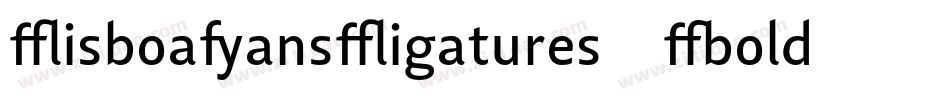 LisboaSansLigatures-Bold字体转换