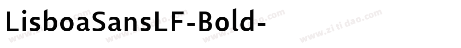 LisboaSansLF-Bold字体转换