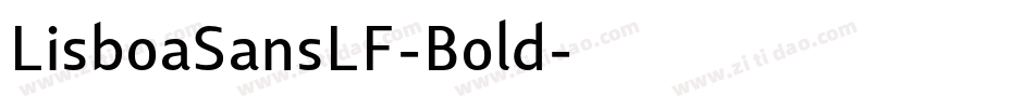 LisboaSansLF-Bold字体转换