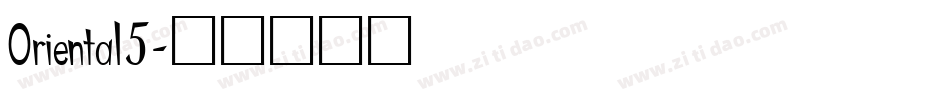 Oriental5字体转换