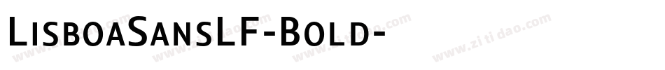 LisboaSansLF-Bold字体转换