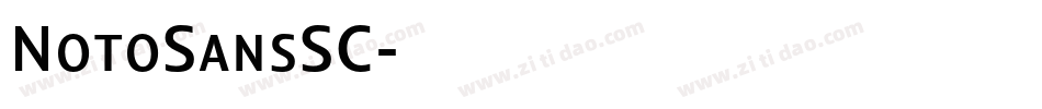 NotoSansSC字体转换