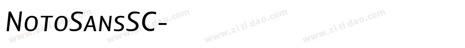 NotoSansSC字体转换