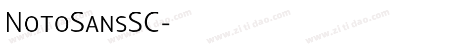 NotoSansSC字体转换