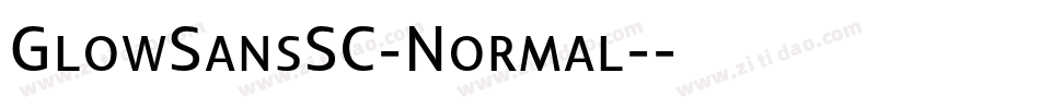 GlowSansSC-Normal-字体转换