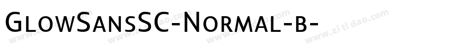GlowSansSC-Normal-b字体转换
