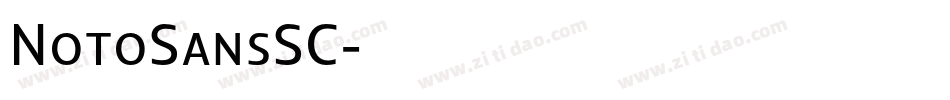 NotoSansSC字体转换