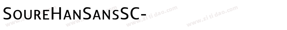 SoureHanSansSC字体转换