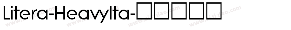 Litera-HeavyIta字体转换