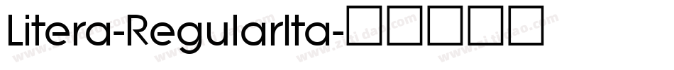 Litera-RegularIta字体转换