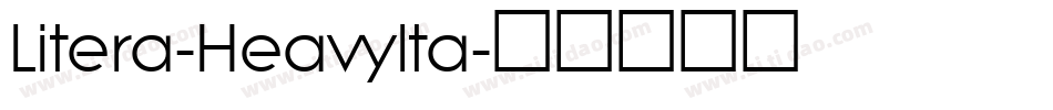 Litera-HeavyIta字体转换