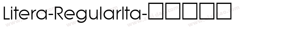 Litera-RegularIta字体转换