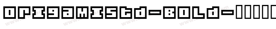 OrigamiStd-Bold字体转换