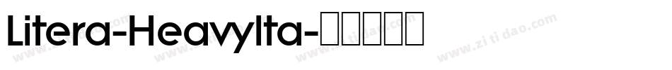 Litera-HeavyIta字体转换