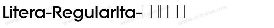 Litera-RegularIta字体转换