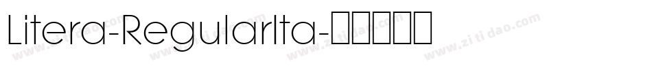 Litera-RegularIta字体转换