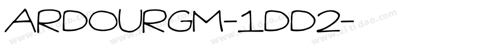 ArdourGm-1DD2字体转换