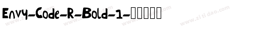 Envy-Code-R-Bold-1字体转换