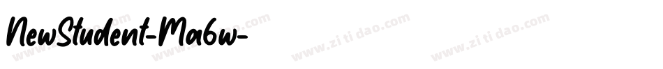 NewStudent-Ma6w字体转换