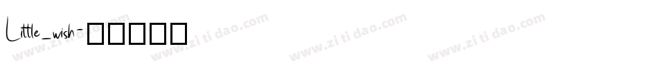 Little_wish字体转换