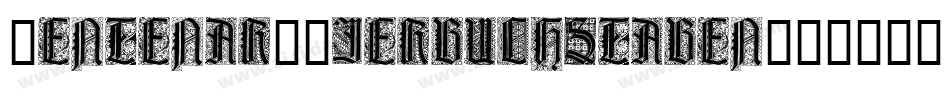 Zentenar-Zierbuchstaben字体转换