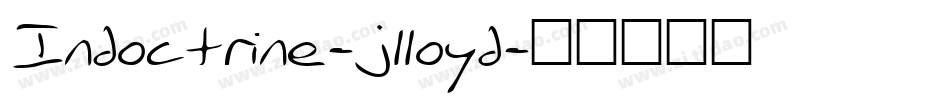 Indoctrine-jlloyd字体转换
