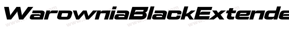 WarowniaBlackExtendedOblique-AdmA字体转换