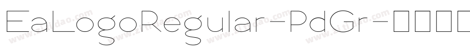 EaLogoRegular-PdGr字体转换