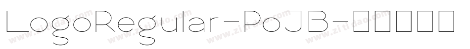 LogoRegular-PoJB字体转换