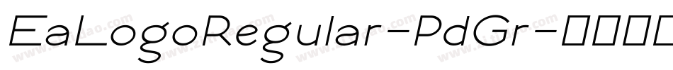 EaLogoRegular-PdGr字体转换