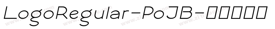 LogoRegular-PoJB字体转换
