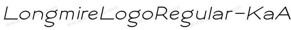 LongmireLogoRegular-KaAX字体转换 LongmireLogoRegular-KaAX字体转换