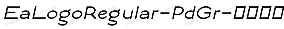EaLogoRegular-PdGr字体转换