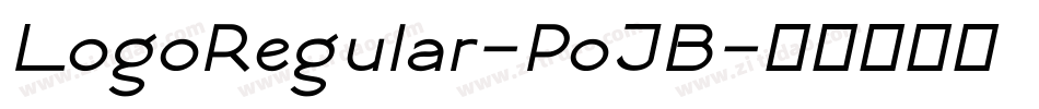LogoRegular-PoJB字体转换
