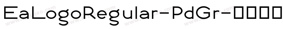 EaLogoRegular-PdGr字体转换