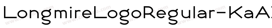 LongmireLogoRegular-KaAX字体转换 LongmireLogoRegular-KaAX字体转换