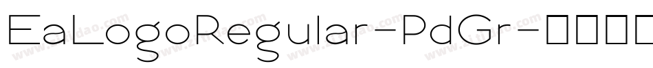 EaLogoRegular-PdGr字体转换
