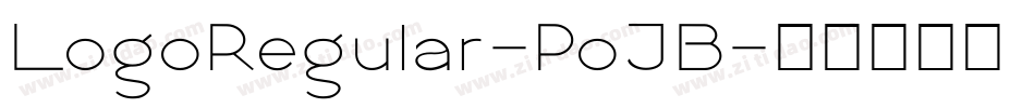LogoRegular-PoJB字体转换