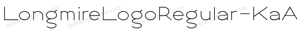 LongmireLogoRegular-KaAX字体转换 LongmireLogoRegular-KaAX字体转换