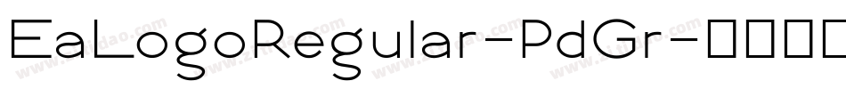 EaLogoRegular-PdGr字体转换