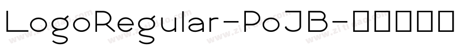 LogoRegular-PoJB字体转换