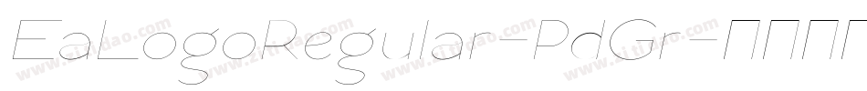 EaLogoRegular-PdGr字体转换