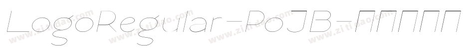 LogoRegular-PoJB字体转换