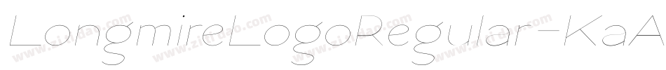 LongmireLogoRegular-KaAX字体转换 LongmireLogoRegular-KaAX字体转换