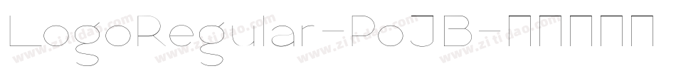 LogoRegular-PoJB字体转换