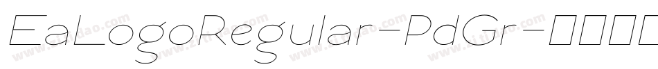 EaLogoRegular-PdGr字体转换