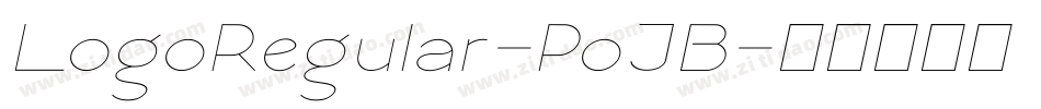 LogoRegular-PoJB字体转换