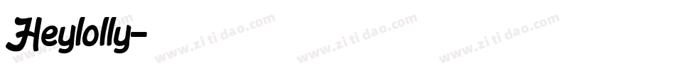 Heylolly字体转换