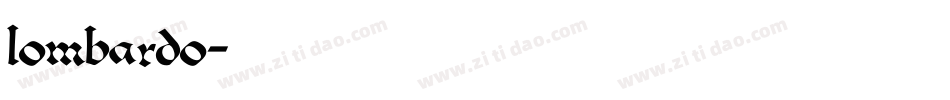 Lombardo字体转换