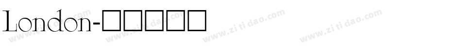 London字体转换